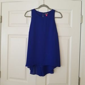 Vince Camuto Blue Flowy Tank Top